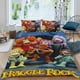 thumbnail image 2 of Fraggle Rock Conjunto de sábanas temático, trío de piezas, cómodo y amigable con la piel, diseño único, regalo de decoración para el hogar para familiares, amigos y fans,140cm *210cm, 2 of 6