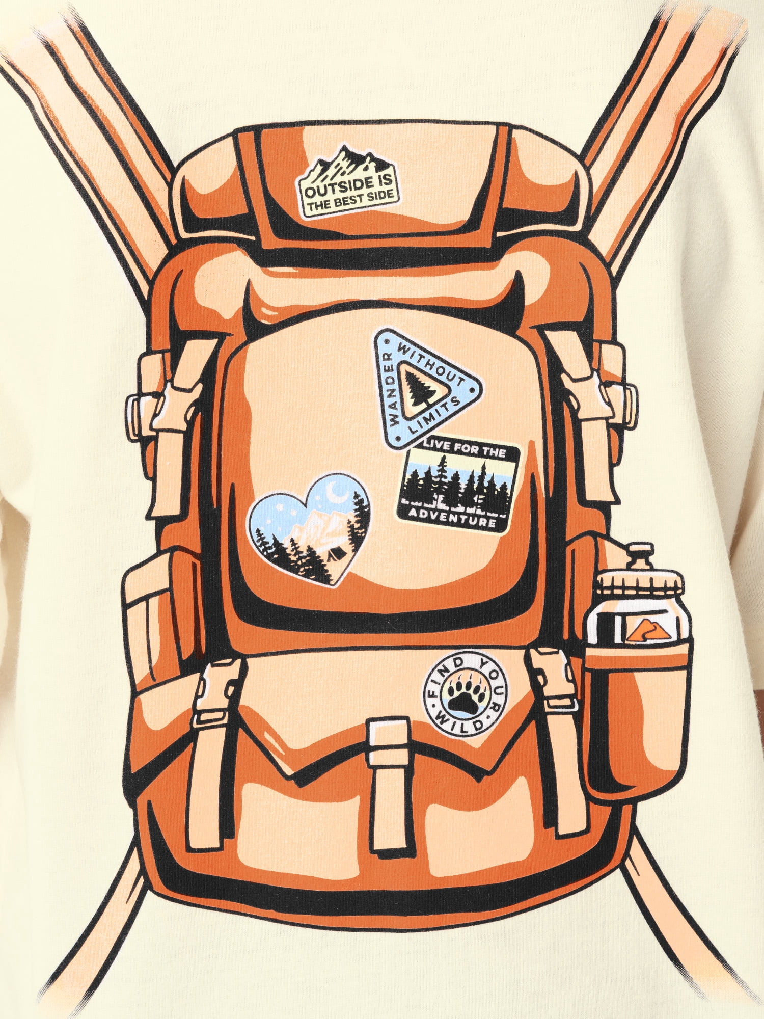 Ozark Trail Girl's Boxy Graphic Tee, Sizes 4-18 & Plus