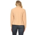 thumbnail image 4 of Moa Collection Women's Solid Casual Office Work Long Sleeve Open Front Blazer Jacket, 4 of 5