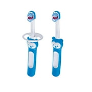 MAM Baby's Brush Toothbrush, 6+ Months, Boy, 2 Pack