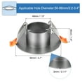 thumbnail image 2 of Uxcell 94mm / 3.7" Diameter Spring Ceiling Hole Cover Plate, Downlight Hole Trim Wall Mount Decorative Cap Access Panel for 2.2-3.4" Round Ceiling and Wall Openings, Dark Gray, 2 of 7