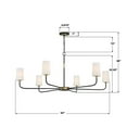 thumbnail image 2 of Crystorama Lighting - Niles - 6 Light Chandelier In Traditional Style-22.25, 2 of 11