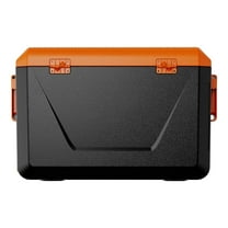 63 QT Hard Cooler - Portable Ice Chest for Camping, Beach, Holds 90 Cans, with Cup Holder & Lid