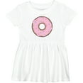 thumbnail image 3 of Inktastic Pink Donut with Sprinkles Girls Baby Dress, 3 of 5