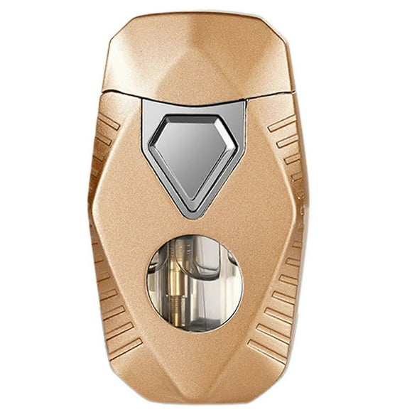 Dual Soft/Jet Flame Windproof Torch Lighter, Glow-in-the-Dark Geometric Lighter for Men's Gift, Refillable Butane Lighters