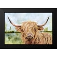 thumbnail image 2 of Borges, Victoria 18x13 Black Modern Framed Museum Art Print Titled - Custom Highland Grazer I, 2 of 5