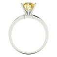 thumbnail image 4 of Solitaire Engagement Ring for Women - 1.5ct Natural Citrine in 14K White Gold Promise Ring, 4 of 6