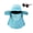 Blue, variant on UV Protection Bucket Hat with Face Cover, Protection Hat with Full Face Neck Coverage, Breathable Mesh for Hiking, Fishing (Blue)
