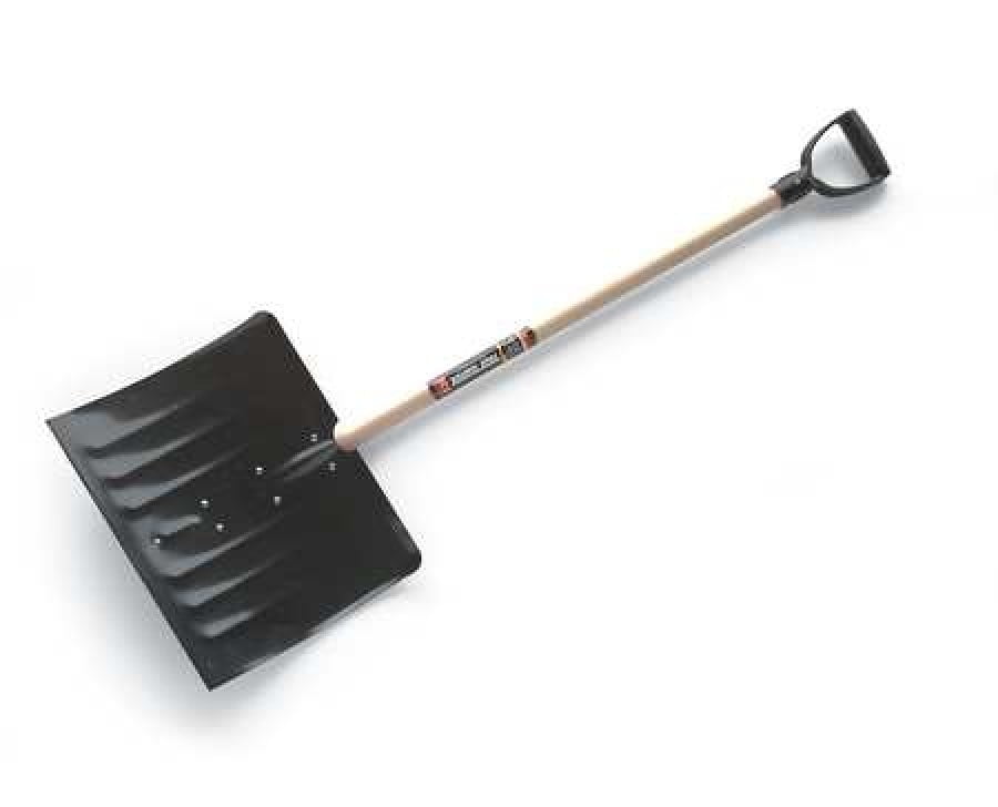 True Temper 1640700 Snow Shovel 37 In Wood D Grip Handle Steel Blade Material 18 In Blade Width Walmart Com Walmart Com