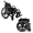 Black, variant on Majestic X-1 Ultra Lightweight Folding Manual Wheelchair for Adults