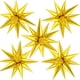 thumbnail image 1 of Star Balloons TOTAFAM Gold, 60 unidades, con forma de cono de aluminio con 12 puntas, 1 of 7