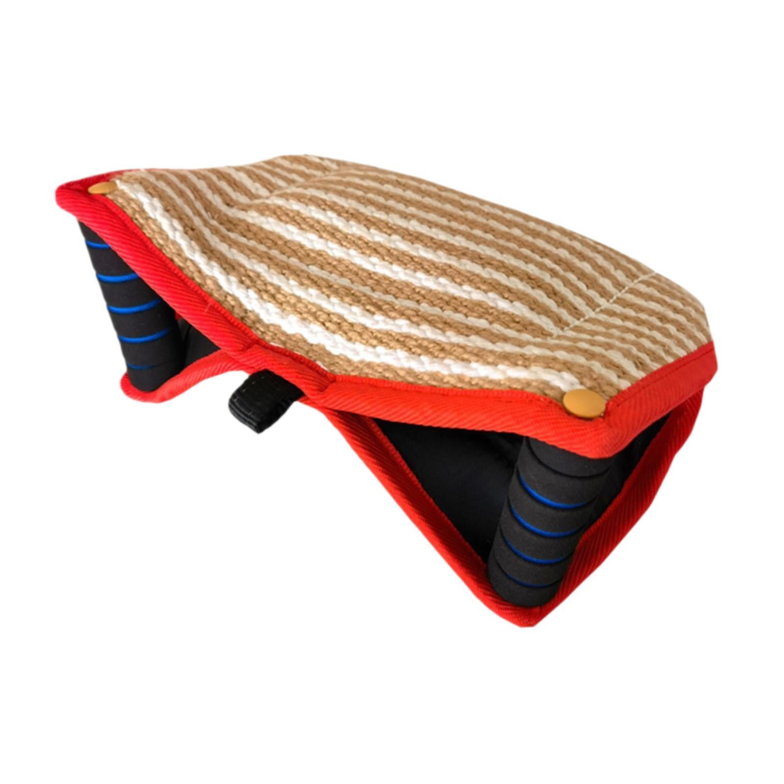 Bvdfgk Dog Bite Pillow Dog Training Biting Sleeves Interactive Toy Sturdy Portable Bite red