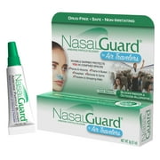 NasalGuard Airborne Particle Blocker Nasal Gel for Air Travelers - Drug-Free, Non-irritating, Non-drowsy, Airplane Travel Approved (Cool Menthol) - Over 150 Applications Per Tube (0.1 oz, Pack of 1)