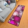 thumbnail image 3 of Dreamtimes Pink Xmas Balls Hallway Runner Rug 2'x6' Kitchen Rug with Rubber Backing Christmas Ornaments Non Slip Entryway Rug Runner Washable Soft Area Rug for Hallway Bedroom Kitchen Decor, 3 of 6