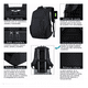 thumbnail image 4 of Mochila Para Laptop Con Puerto Y Cable Usb Negra, 4 of 5