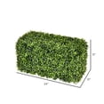 thumbnail image 3 of Vickerman Haie de Buis Vert Artificiel 24 Pouces L x 12 Pouces L x 12 Pouces H Résistante aux UV, 3 of 6