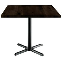 KFI Studios Urban Loft 3' Square Dining Table, Espresso, X Base