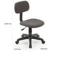 thumbnail image 5 of Benjara Gyna 20 Inch Swivel Office Computer Chair, Armless, Ergonomic Design, Gray, 5 of 5