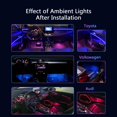 thumbnail image 3 of Car-Ambient-Lighting-Kit,RGB 18 in 1 256 LED with Wireless APP DIY Modes Acrylic Interior Car LED Strip Light, 3 of 7
