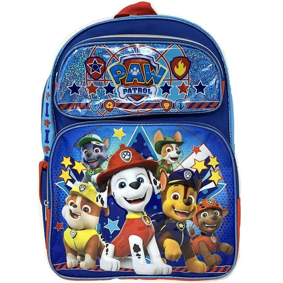 Backpack - Paw Patrol - Paw Team Blue 16" New 001434