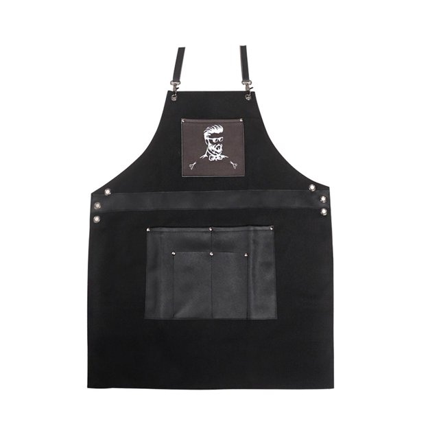 Delantal de barbero shamjiam de lona Cross Back 81cmx78cm para Peluquería