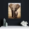 thumbnail image 4 of ARISTURING African Elephant Animals Mammals, Motherly Love, African Bush Elephant and Baby Elephant Wall Art Po Wall Art Paintings Canvas Wall Decor Home Decor Living Room Decor Aesthetic, 4 of 4