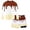 #02-Brown, variant on Boys Two Piece Rash Guard Swim Set Toddler Kids Ice Cream Print Long Sleeve Bathing Suit Swimwear Shirt with Trunks Quick Dry Bathing Suit
