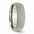 thumbnail image 4 of White Stainless Steel Ring Band Wedding Standard Domed, 4 of 6