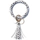 thumbnail image 1 of Llaveros para mujer, llavero de billetera, llavero de auto, llavero lindo, tendencia de moda, pulsera de cuero grande, llavero redondo con borla, anillo, joyería, pulsera, llavero, brazalete., 1 of 3