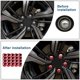 thumbnail image 3 of Tapa protectora para tuercas y pernos de cubo de rueda de coche de 19mm, tapa protectora contra el polvo para válvula de neumático, tapa de tornillo, paquete de 20, rojo, 3 of 5