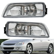 SHZAITOR 1 Pair LH & RH Fog Lights Replacement for 2003-2007 Honda Accord 4DR Sedan Clear Bumper Driving Fog Lamps