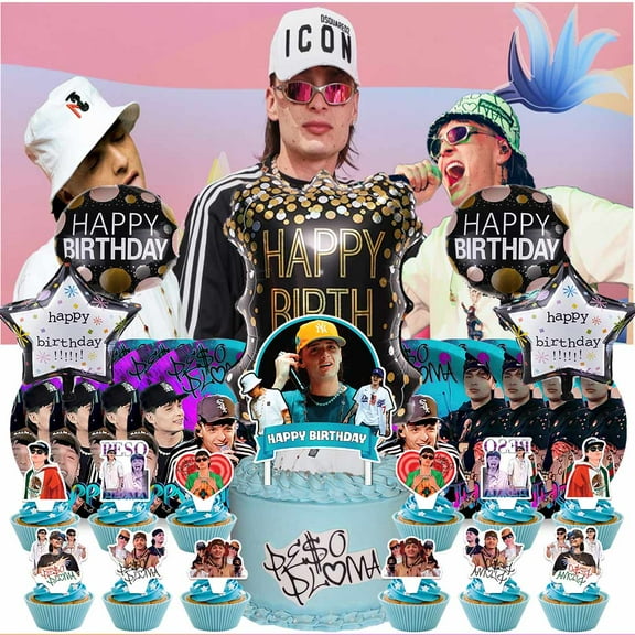 Peso Pluma Supplies Plates Decoration Backdrop Banner Birthday Decor Tableware Fans Balloons