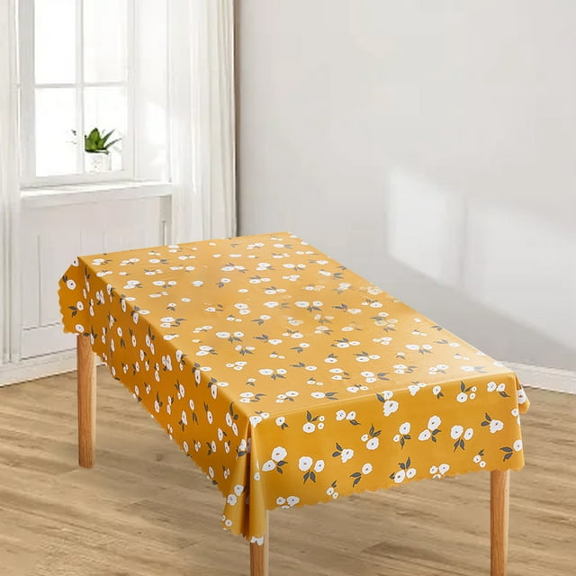 Nappe pour Table et Bureau - Tapis de Table Rectangulaire Lavable et Résistant à l'Huile, Housse de Protection Rectangulaire pour Table de Cuisine à Domicile