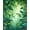Green, Pattern 1, variant on Flatwoven High Traffic Area Rug, Verdant Canopy Bath Emerald Leaves Floor Botanical Accent, Non Slip, Stain Resistant, Washable Area Rugs for Living Room, Bedroom(Green, 4X6)