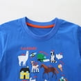 thumbnail image 5 of Splozh Toddler Shirt 1T 2T 3T 4T 5T 6T 7T Toddler T Shirts Boys Short Sleeve Tees Cotton Casual Graphic Crewneck Summer Top,Blue,1-2 Years, 5 of 7