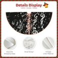 thumbnail image 3 of Fotbe Falling Musical Pattern Christmas Tree Skirt, Tree Skirts Plush Christmas Decorations, Christmas Tree Skirts Xmas Decorations Holiday Party Decor-30", 3 of 6