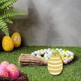 thumbnail image 3 of Bead Garland Pascua Colgante de Pared con Borlas Hecho Spring Beads Boho para Farmhouse Tiered Tray Country Easter Holiday Decoracion amarillo SM SunniMix Guirnalda de cuentas, 3 of 6