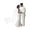 White, variant on 4.3" Wedding Bride and Groom Cake Topper, Vintage Elegant Wedding Cake Topper Couple Figurine for Engagement, Romantic Funny Couple Statue Anniversary Bridal Shower Party, 1 Pack,White