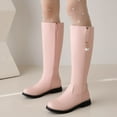 thumbnail image 4 of Ketyyh-chn99 Women Boots Knee High Boots Winter Snow Boots Zipper Closure Boots Pink,40, 4 of 4