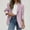 *Pink, variant on ClodeEU Womens Lapel Blazer, Long Sleeve Open Front Blazer,Work Office Suit Jackets with Button Pink,Womens Plus S