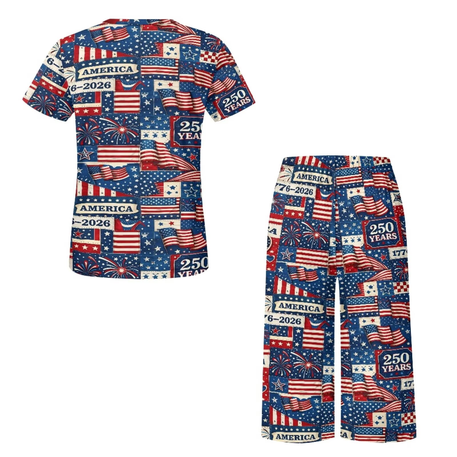 Chririnla 1776-2026 250Th Anniversary Women's Sleepwear 2 Piece