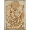 thumbnail image 3 of Gaspare Diziani 11x14 Black Modern Framed Museum Art Print Titled - Diana and Endymion, 3 of 5