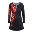 thumbnail image 2 of Gvmfive Women Casual Floral Long Sleeve Loose Midi Dress, 2 of 4