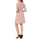 thumbnail image 3 of Vestido de cóctel gótico de manga larga de malla transparente con corazón para mujeres Inspire Chic, mini vestido M rosa, 3 of 7