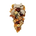 thumbnail image 2 of WWC Fall Teardrop Wreath, Artificial Maple Leaf Bow Door Hanging with Pumpkins and Berries, Autumn Thanksgiving Decor for Front Door and Wall, 2 of 7
