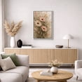 thumbnail image 5 of Framed Canvas Print Wildflower Wall Art Boho Decorative for Living Room Bedroom - 16"x24" WHITE, 5 of 8