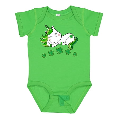 

Inktastic St Patricks Day Irish Unicorn Gift Baby Girl Bodysuit