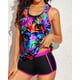 thumbnail image 3 of Traje de baño deportivo Tankini Yonique de 3 piezas para mujer con pantalones cortos, 3 of 5
