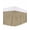 Brown, variant on Vintage Cream Bed Skirt Queen Size, Farmhouse Retro Beige Solid Color Wrap Around Bed Skirting with Adjustable Elastic Strap, Dust Ruffle Pleated Bedskirts 16 Inch Drop for Bedroom Queen Beds