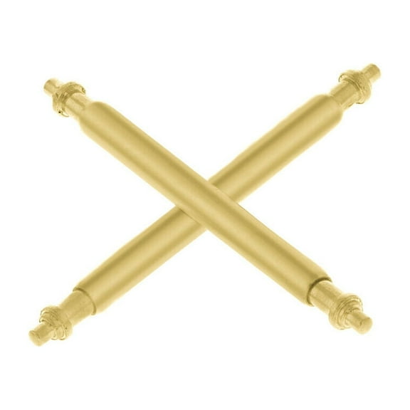 2 GOLD SPRING BARS FOR MENS 40MM ROLEX YACTHMASTER 16622 16623 WATCH 20MM